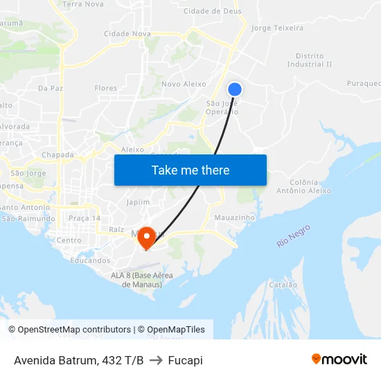 Avenida Batrum, 432 T/B to Fucapi map
