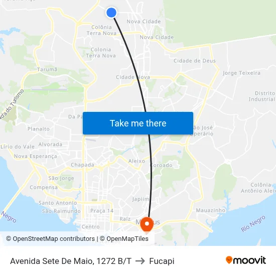 Avenida Sete De Maio, 1272 B/T to Fucapi map