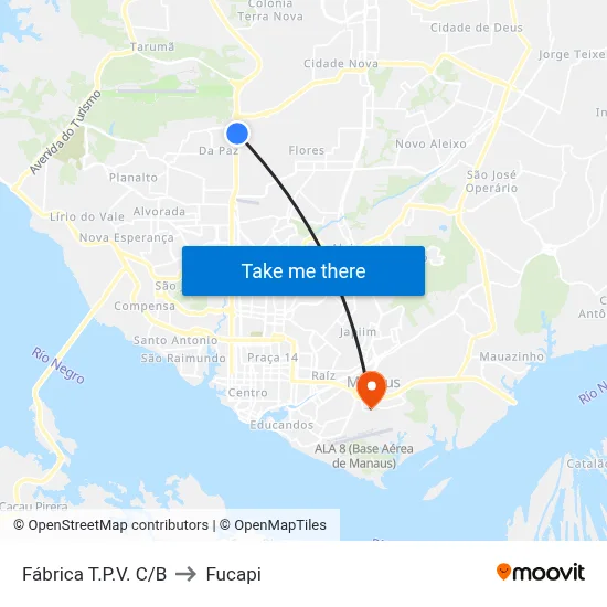 Fábrica T.P.V. C/B to Fucapi map