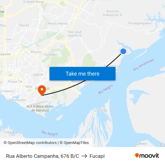 Rua Alberto Campanha, 676 B/C to Fucapi map