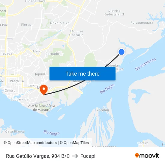 Rua Getúlio Vargas, 904 B/C to Fucapi map