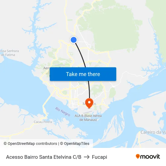 Acesso Bairro Santa Etelvina C/B to Fucapi map