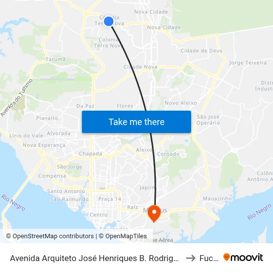 Avenida Arquiteto José Henriques B. Rodrigues, 2201 B/C to Fucapi map