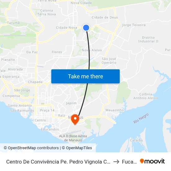 Centro De Convivência Pe. Pedro Vignola C/B to Fucapi map