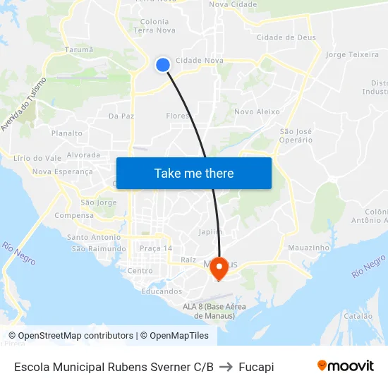 Escola Municipal Rubens Sverner C/B to Fucapi map