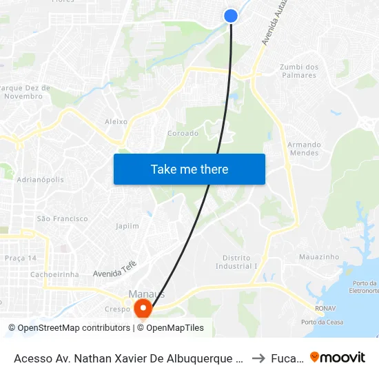 Acesso Av. Nathan Xavier De Albuquerque B/C to Fucapi map