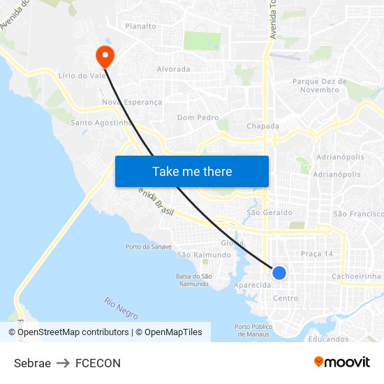 Sebrae to FCECON map