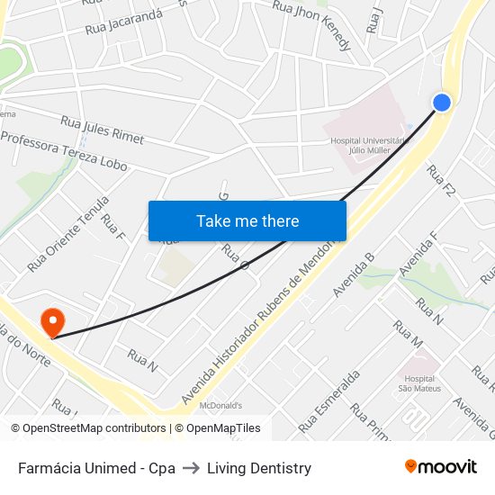 Farmácia Unimed - Cpa to Living Dentistry map