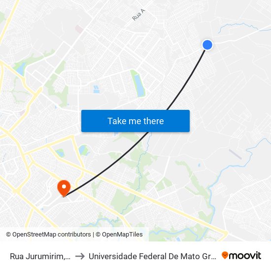 Rua Jurumirim, 12 to Universidade Federal De Mato Grosso map