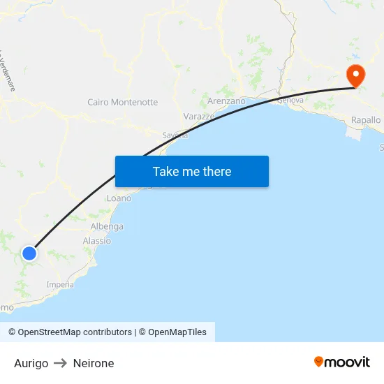 Aurigo to Neirone map