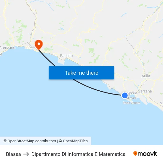 Biassa to Department of Computer Science and Mathematics map