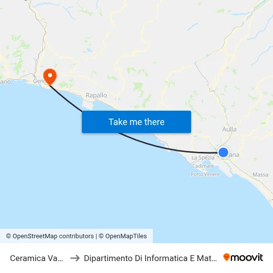 Vaccari Ceramics to Department of Computer Science and Mathematics map