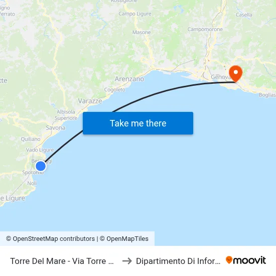 Torre Del Mare - Tower Road (Juniper Street Junction) to Department of Computer Science and Mathematics map