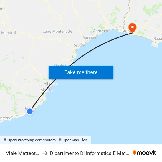 Matteotti Avenue 22 to Department of Computer Science and Mathematics map
