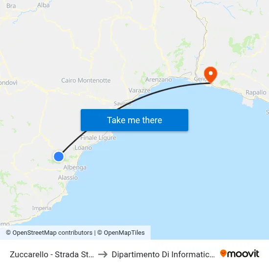 Zuccarello - State Road 582, 18 to Department of Computer Science and Mathematics map