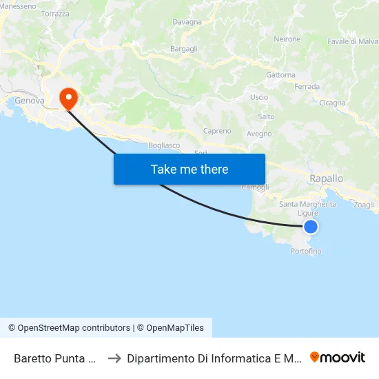 Baretto Punta Pedale to Dipartimento Di Informatica E Matematica map