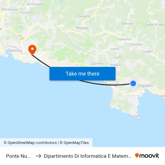New Bridge to Department of Computer Science and Mathematics map