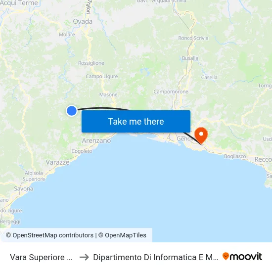Vara Superiore / Civ. 1 to Dipartimento Di Informatica E Matematica map