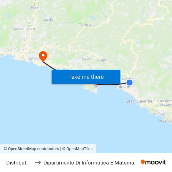 Distributor to Department of Computer Science and Mathematics map