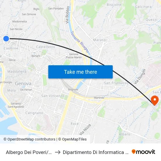 Poor People's Hotel/University to Department of Computer Science and Mathematics map