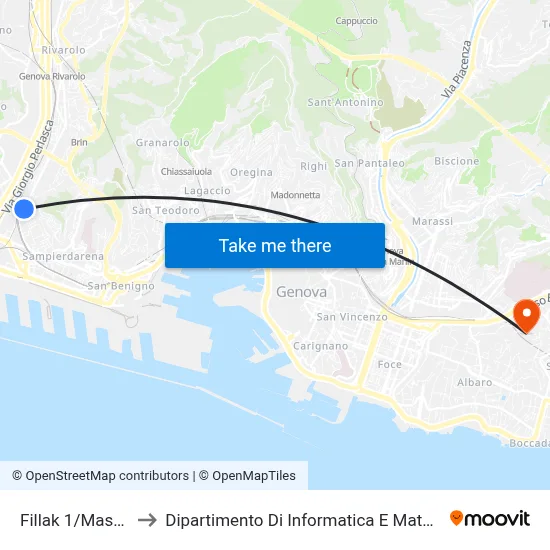 Fillak 1/Masnata to Dipartimento Di Informatica E Matematica map