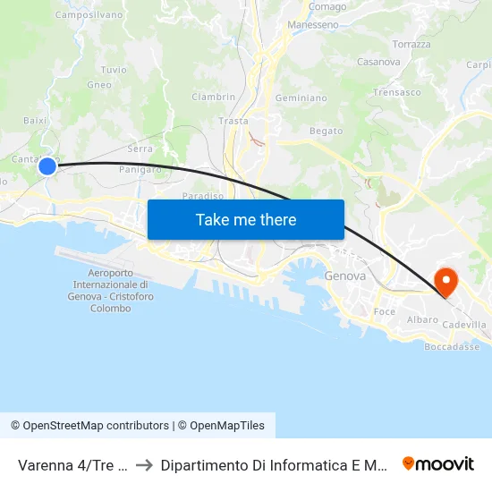 Varenna 4/Three Bridges to Department of Computer Science and Mathematics map