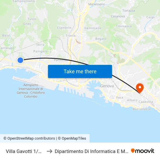 Villa Gavotti 1/Pool to Department of Computer Science and Mathematics map