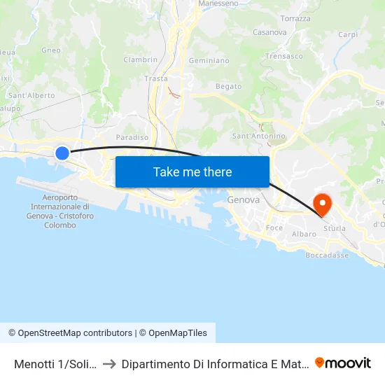 Menotti 1/Soliman to Dipartimento Di Informatica E Matematica map