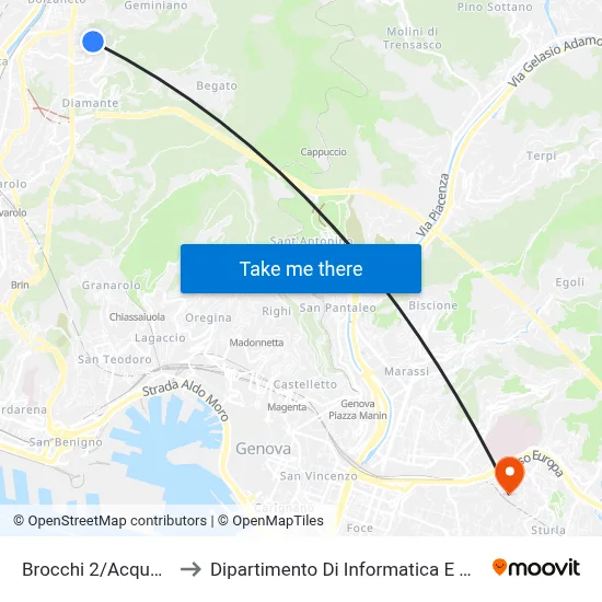 Brocchi 2/Acquamarsa to Department of Computer Science and Mathematics map