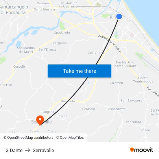 3 Dante to Serravalle map