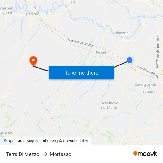 Terra Di Mezzo to Morfasso map