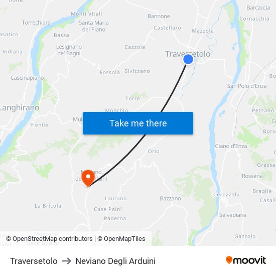 Traversetolo to Neviano Degli Arduini map