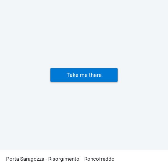 Porta Saragozza - Risorgimento to Roncofreddo map