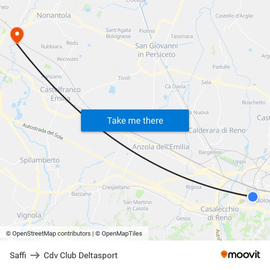 Saffi to Cdv Club Deltasport map