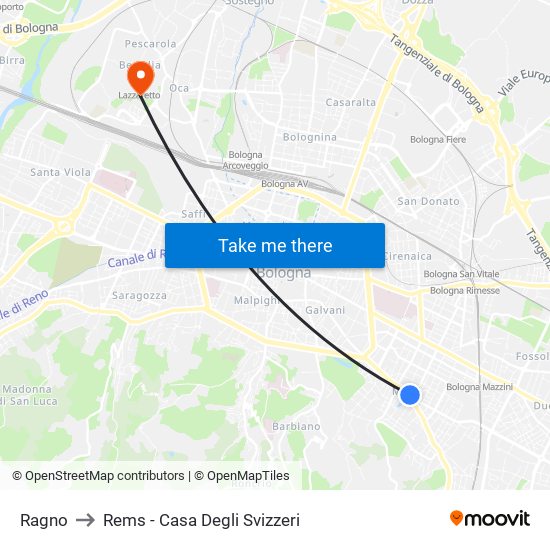 Ragno to Rems - Casa Degli Svizzeri map