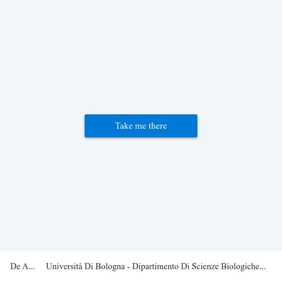 De Ambris to Università Di Bologna - Dipartimento Di Scienze Biologiche, Geologiche E Ambientali map