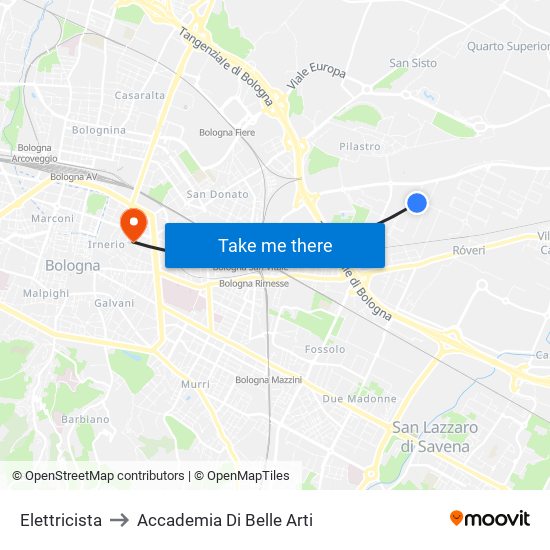 Elettricista to Accademia Di Belle Arti map