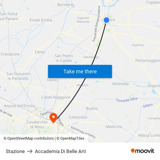 Stazione to Accademia Di Belle Arti map