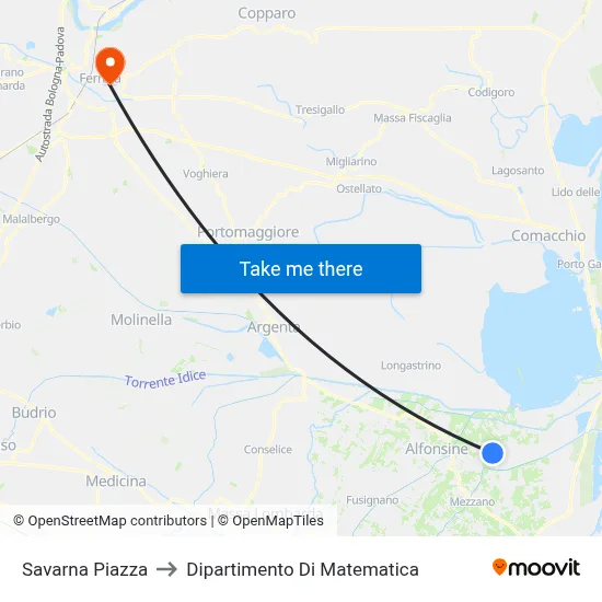 Savarna Square to Mathematics Department map