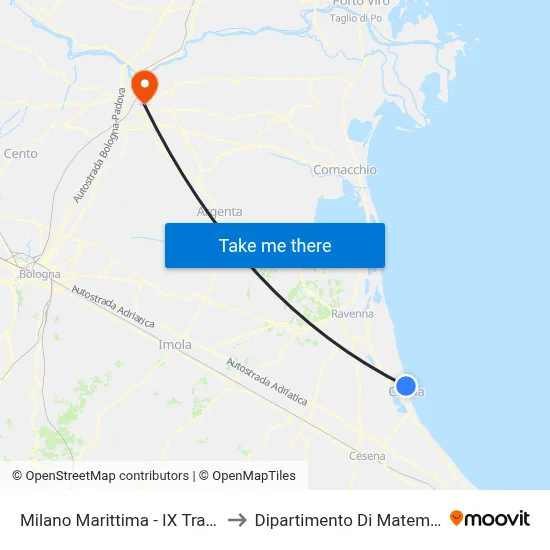 Milan Maritime - 9th Traverse to Mathematics Department map