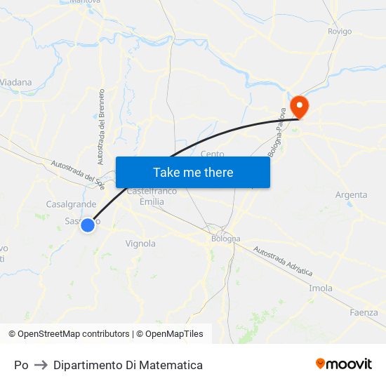 Po to Dipartimento Di Matematica map