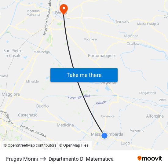 Fruges Morini to Dipartimento Di Matematica map
