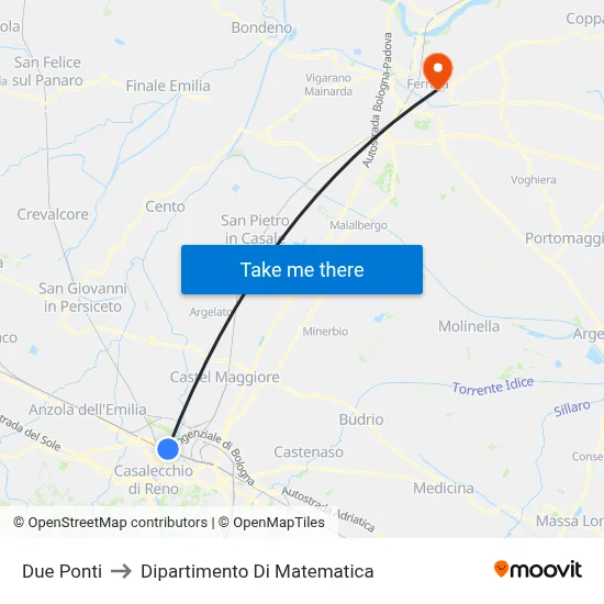 Two Bridges to Department of Mathematics map
