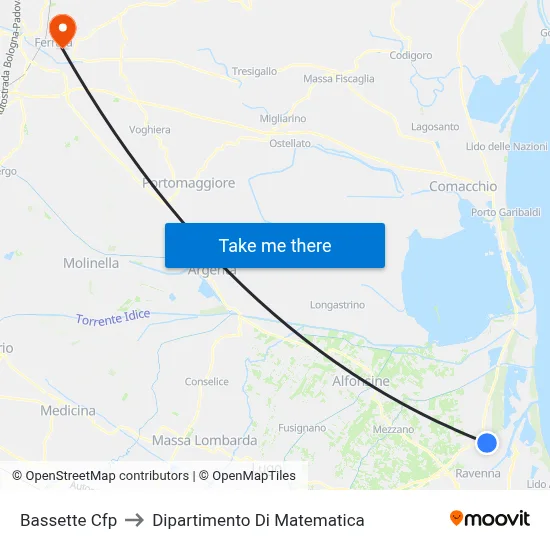 Bassette CFP to Mathematics Department map