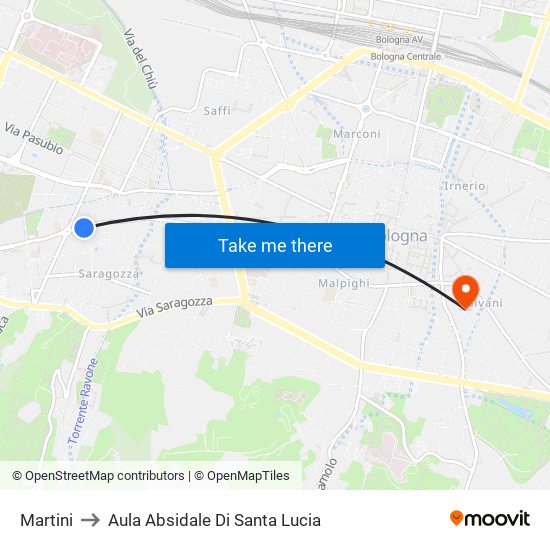 Martini to Aula Absidale Di Santa Lucia map
