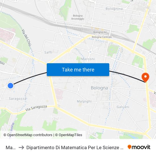 Martini to Dipartimento Di Matematica Per Le Scienze Economiche E Sociali map