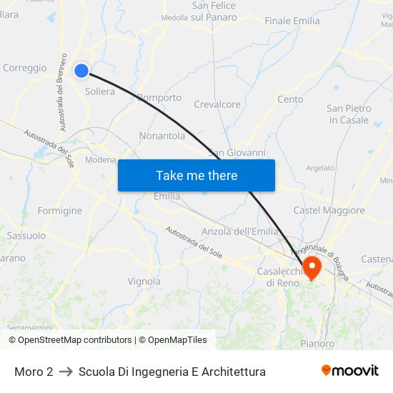 Moro 2 to Scuola Di Ingegneria E Architettura map