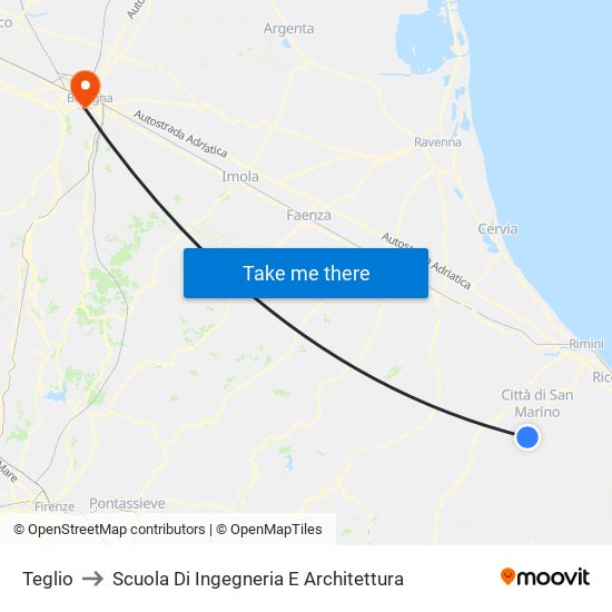 Teglio to Scuola Di Ingegneria E Architettura map