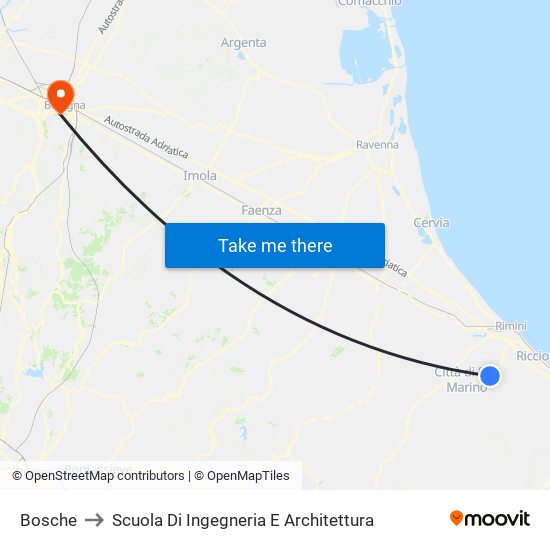 Bosche to Scuola Di Ingegneria E Architettura map