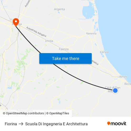 Fiorina to Scuola Di Ingegneria E Architettura map